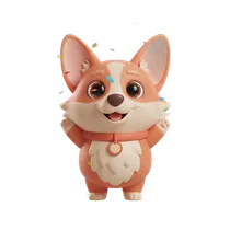 Nomello mascot celebrating